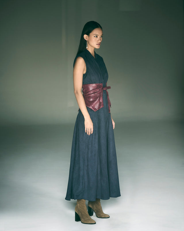 LONG SCULPTED DRESS