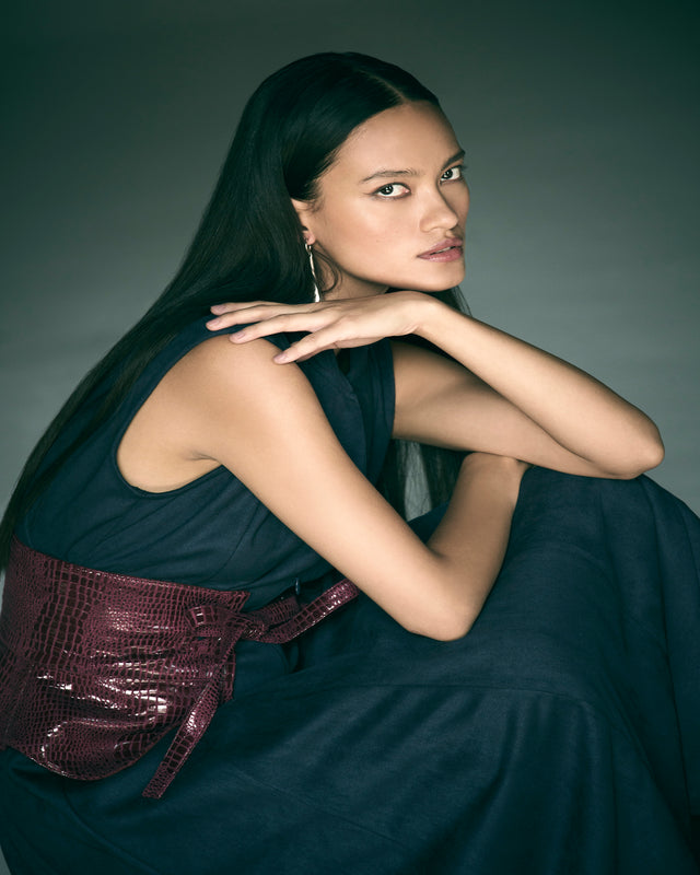 LONG SCULPTED DRESS
