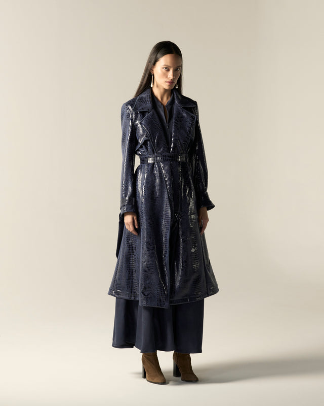 LONG NY TRENCH IN GATOR