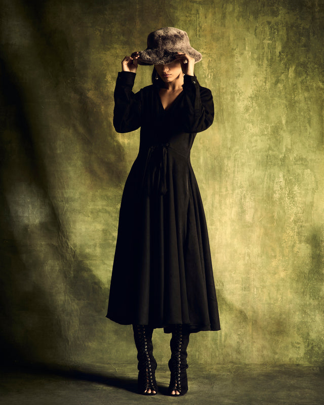 MEADOW DRESS IN SUEDE