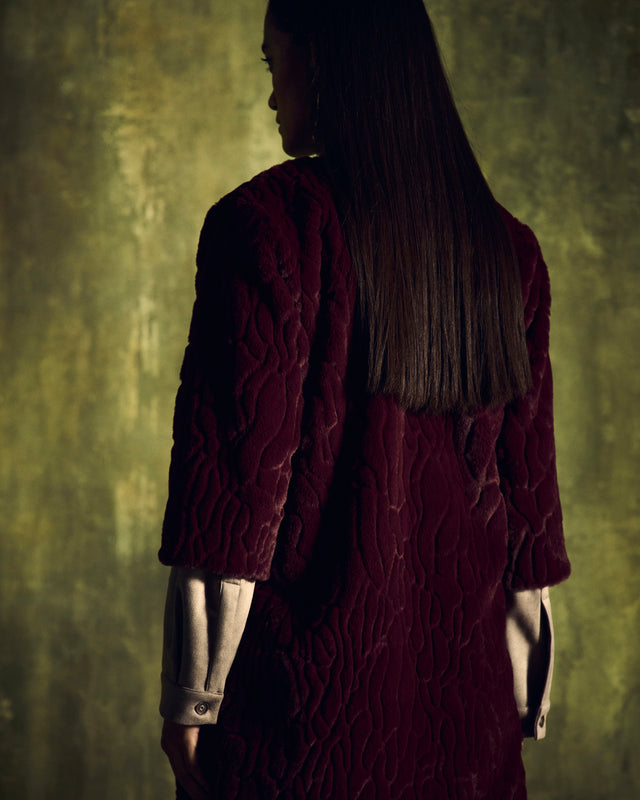 LONG OVERCOAT IN FUR