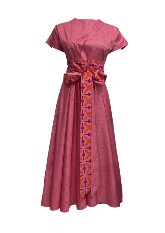 BIAS CUT DRESS IN NEBULA