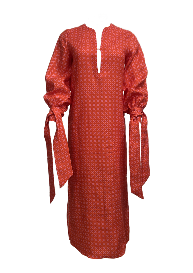 LONG TUNIC DRESS IN TESSERA