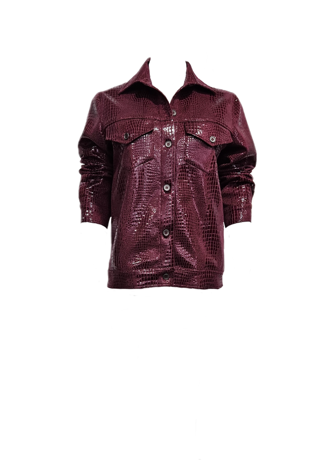 TRUCKER JACKET IN GATOR