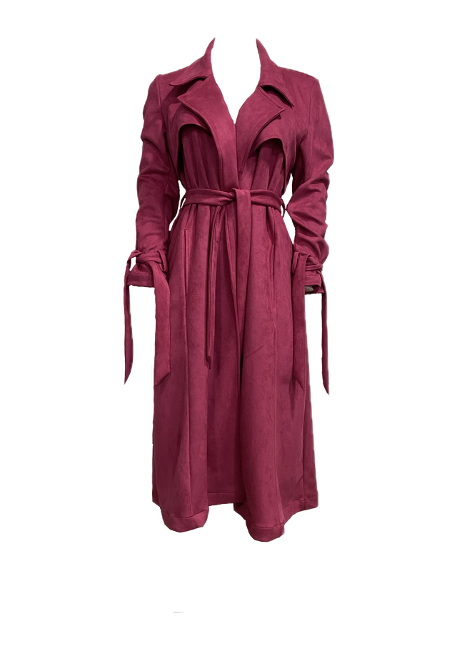 PARISIAN TRENCH COAT IN SUEDE