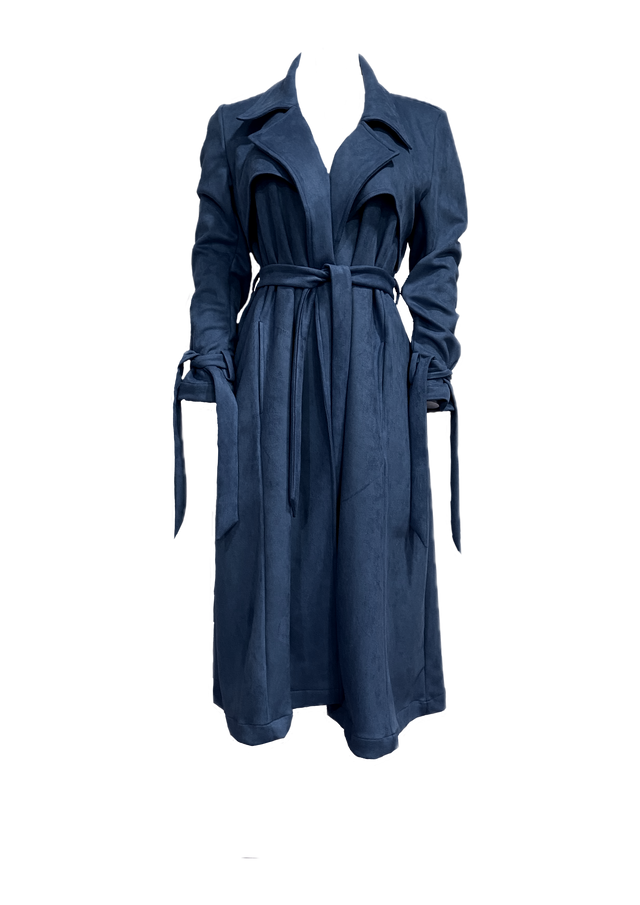 PARISIAN TRENCH COAT IN SUEDE