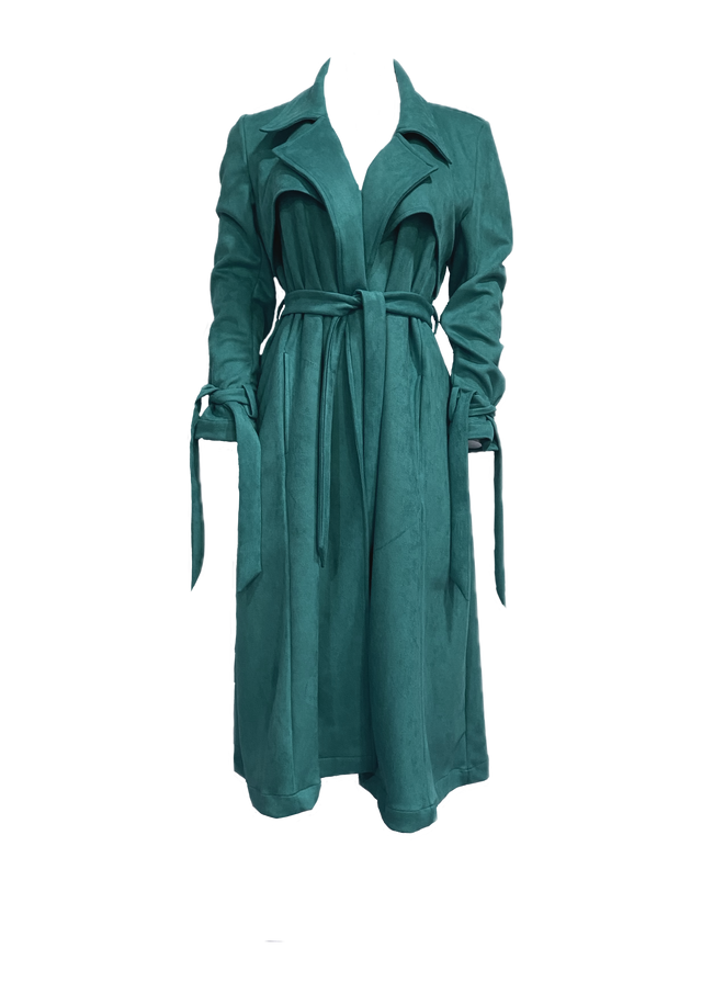 PARISIAN TRENCH COAT IN SUEDE