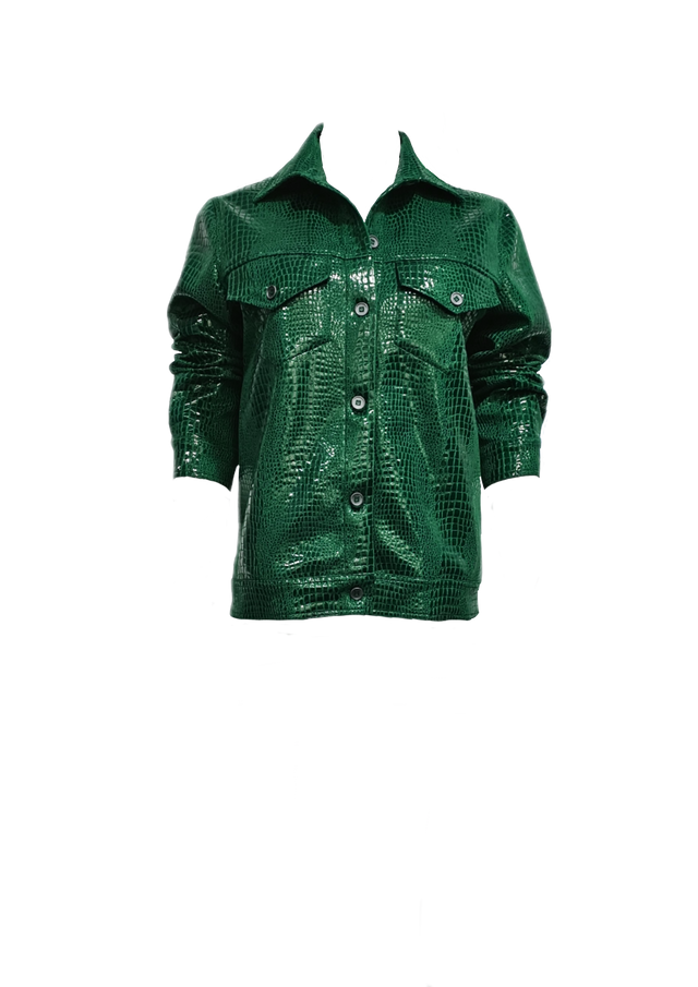 TRUCKER JACKET IN GATOR