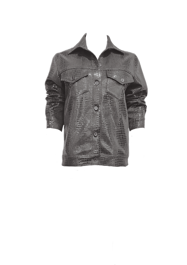TRUCKER JACKET IN GATOR