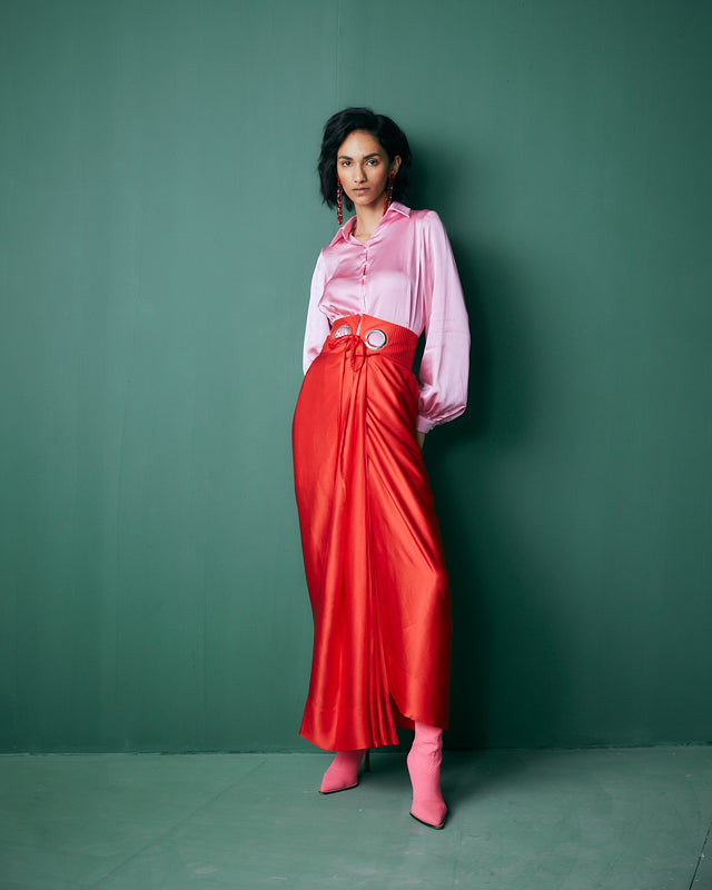 HOLIDAY SKIRT SET IN COLOR