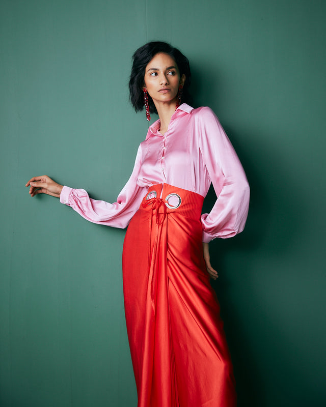 HOLIDAY SKIRT SET IN COLOR