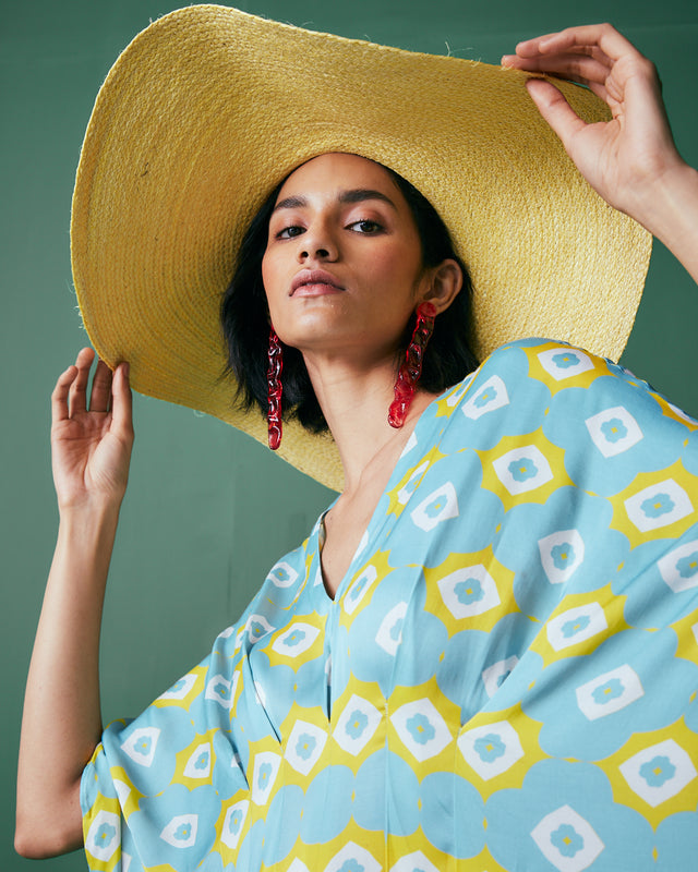 WENOS KAFTAN IN MOMO PRINT