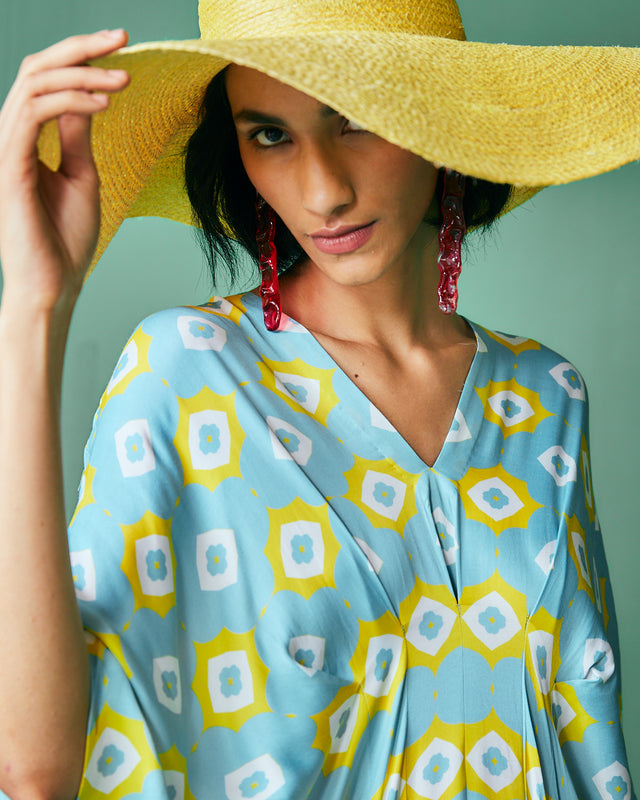 WENOS KAFTAN IN MOMO PRINT