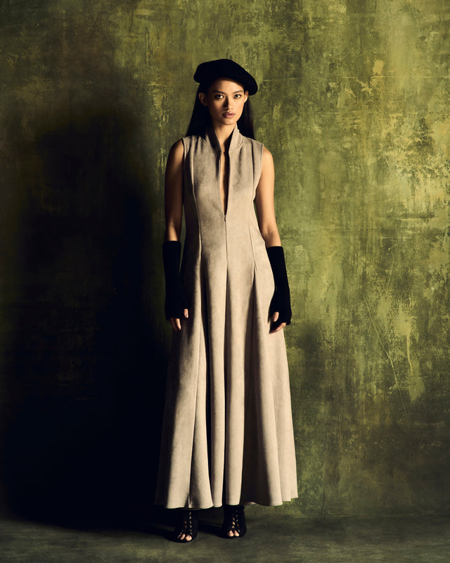 LONG SCULPTED DRESS