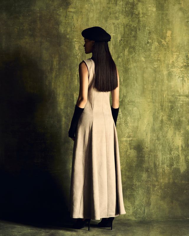 LONG SCULPTED DRESS