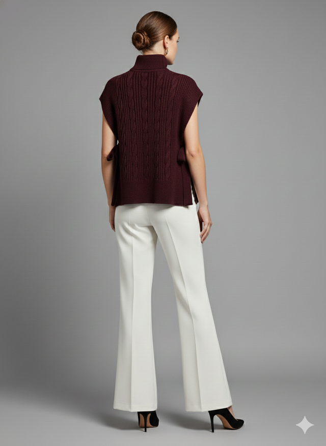 CABLE SWEATER OVERLAY