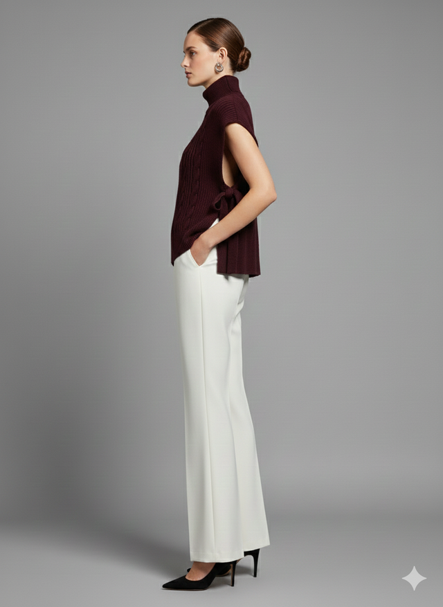 CABLE SWEATER OVERLAY