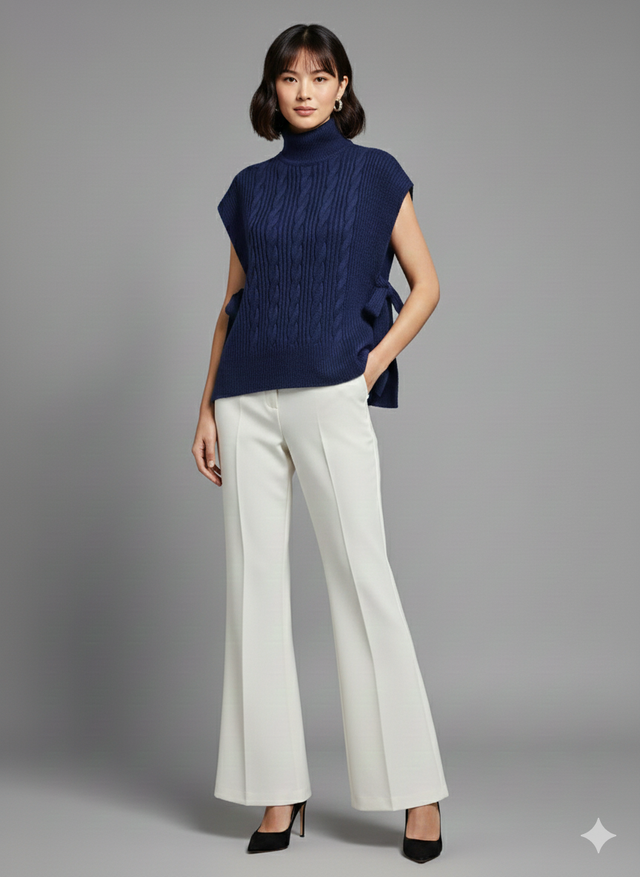 CABLE SWEATER OVERLAY