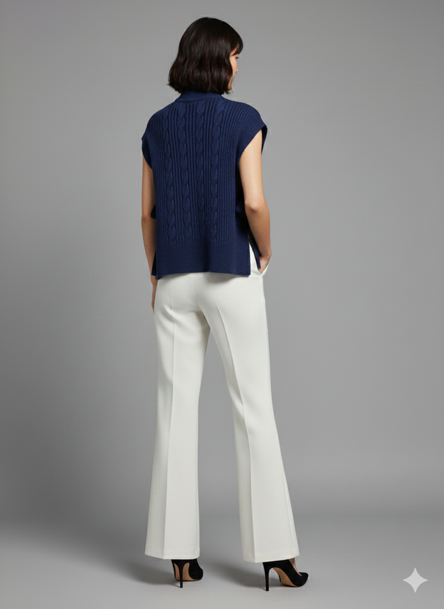 CABLE SWEATER OVERLAY