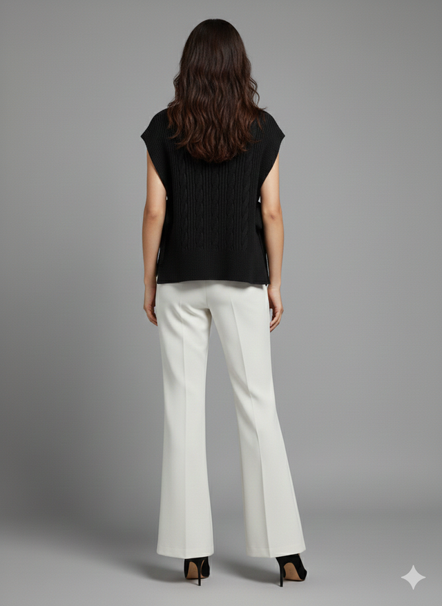 CABLE SWEATER OVERLAY