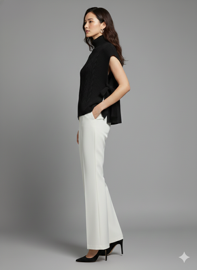 CABLE SWEATER OVERLAY