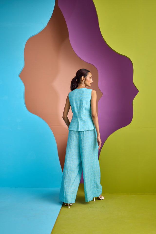 BROAD BELT PANT IN NEBULA