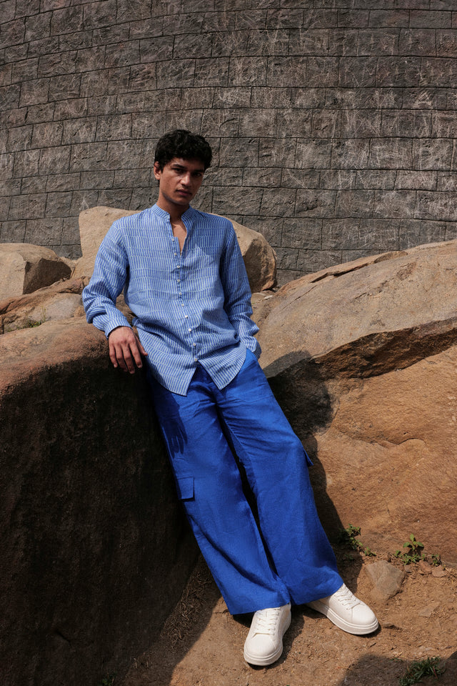 BOYFRIEND SHIRT IN SHIBORI