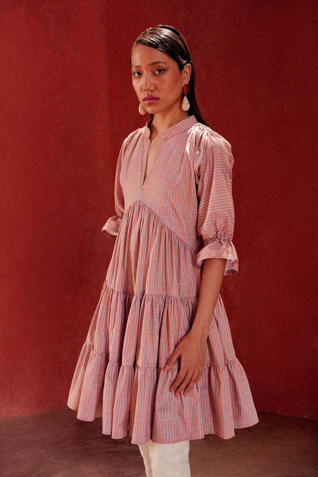 DUNE DRESS IN SHIBORI