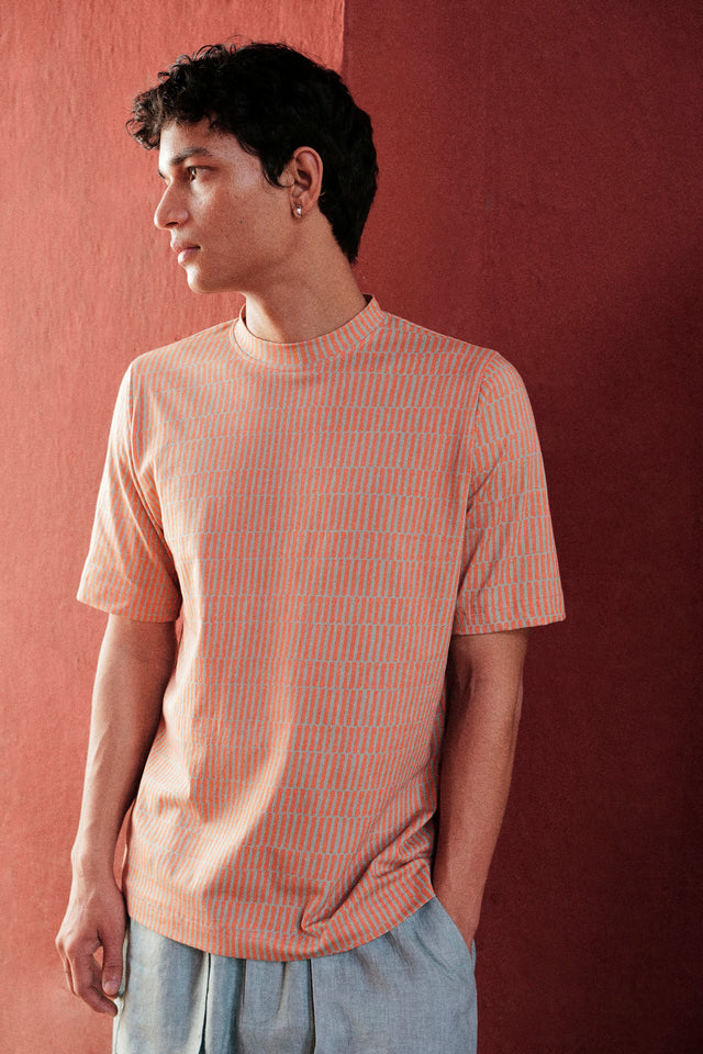 THE CREW NECK TSHIRT IN SHIBORI
