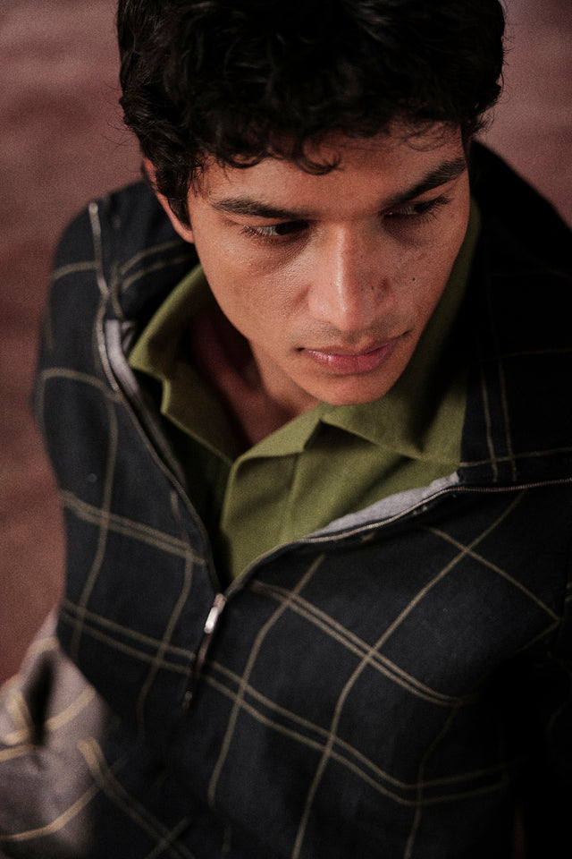 LINEN RELAXED JOGGER IN SHIBORI